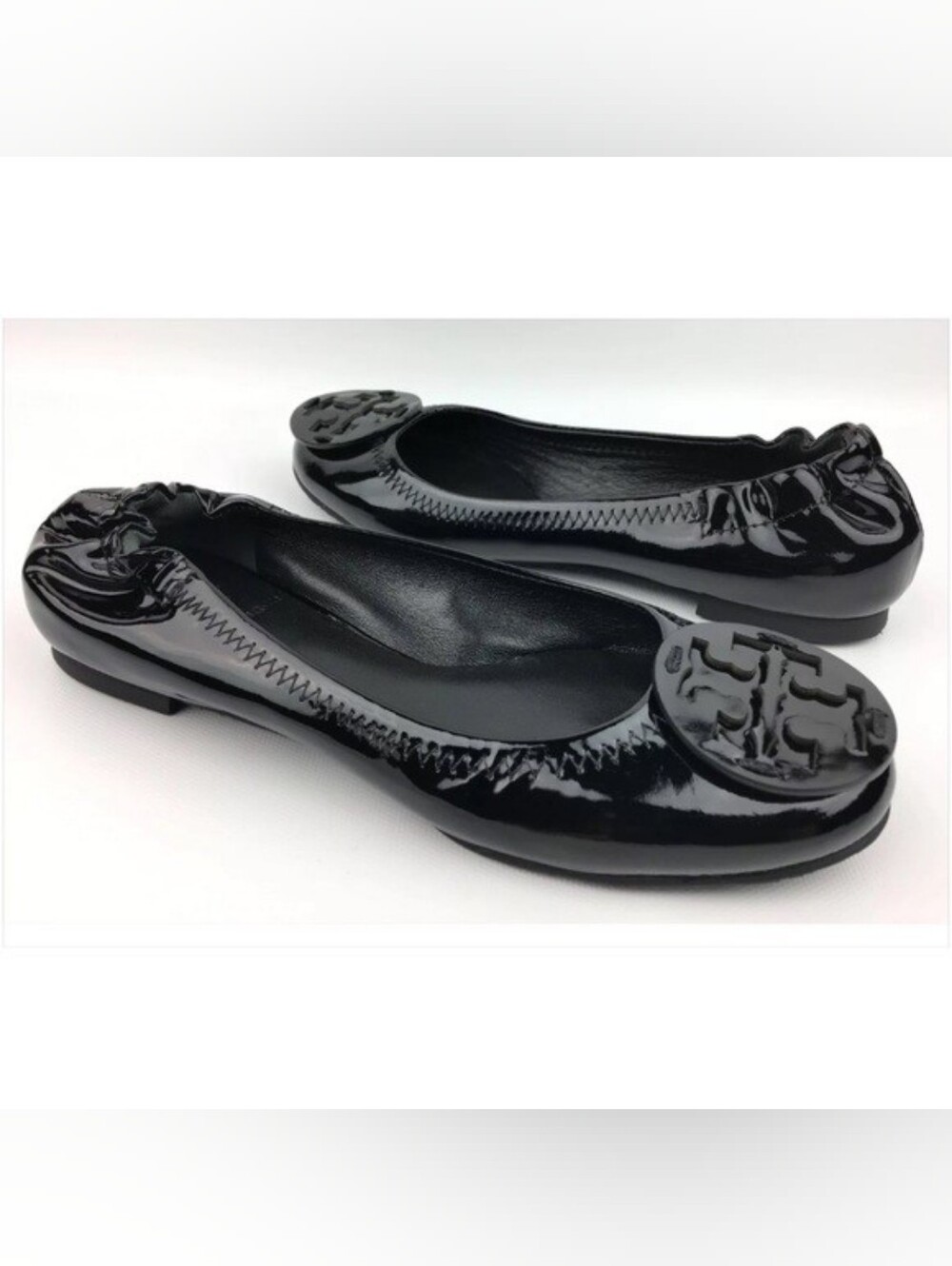 Tory Burch Patent Leather Ballet Flats Shoes Women's Size 7.5M